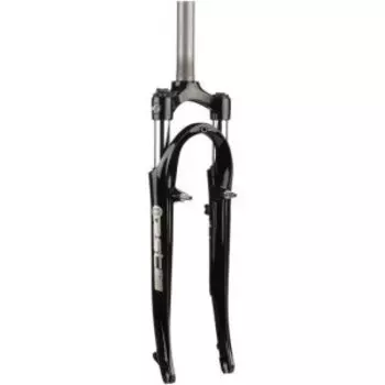 Вилка амортизационная RST SOFI, пружинно-эластомерная, шток 220мм+резьба 50мм, ход 50мм, V-Brake, черная, 5-395645