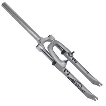 Вилка амортизационная TBS, шток OD:28.6 / ID:25.4, длина 260мм, без резьбы, серебристая, ME-Z327ESV-26--AL