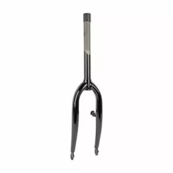 Вилка велосипедная M-Wave 20"х1", конус 26,4мм, шток 240мм, резьба 130мм, V-brake, черная, 5-392074