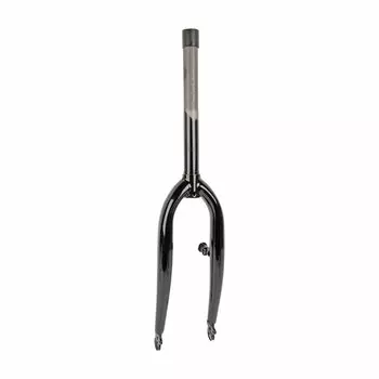 Вилка велосипедная 20"х1", конус 26,4мм, шток 240мм, резьба 130мм, V-brake, черная, 5-392074