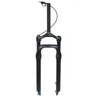 Вилка велосипедная GTMRK, 26'', воздушная, рулевой шток 1-1/8'', черный, 355-AIR-RLR-S-26