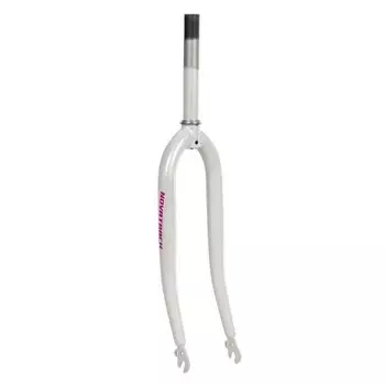 Вилка велосипедная, для Novatrack, 24", резьбовой шток 25.4х173 мм, сталь, белый, КЛ106758