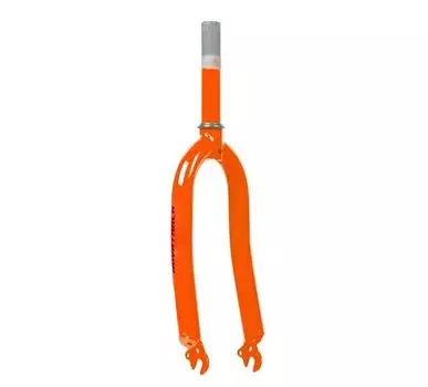 Вилка велосипедная, для велосипеда Novatrack, жесткая, 16", красный, КЛ105197