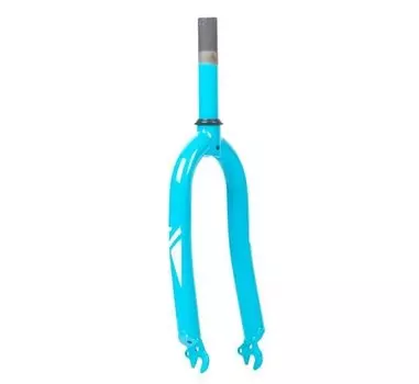 Вилка велосипедная, для велосипедов Novatrack, жесткая, 18", голубой, КЛ105205