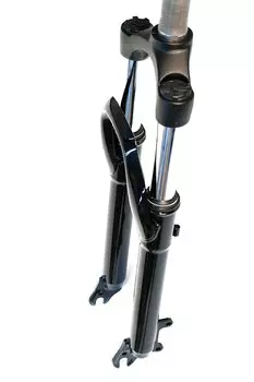 Вилка велосипедная EASING 26"*1.1\8" ход 60мм, пружина, предварительное сжатие, стальная, черная, ES 245-2 26"