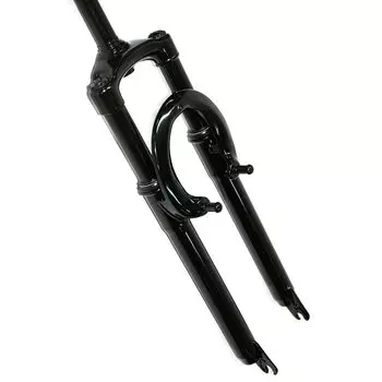 Вилка велосипедная EASING ES 225-1, 24"*1", V-brake, резьбовая, пружина, стальная, черная, ES 225-1