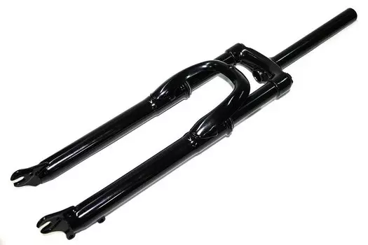 Вилка велосипедная EASING ES 225-2 27,5"1,1\8", безрезьбовая, пружинная, стальная, черная, 2.55 кг