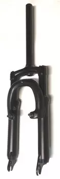 Вилка велосипедная HORST ST45, 20", сталь, ход 45 мм, 28.6мм, безрезьбовой шток, черный, 00-210010