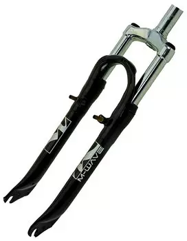 Вилка велосипедная M-Wave, 20," пружинно-эластомерная, V-брэйк, черная, 5-395069