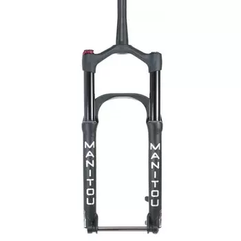Вилка велосипедная Manitou Mastodon Pro Std, 26/27.5", 120 mm, амортизационная, черный матовый, 191-36890-A102