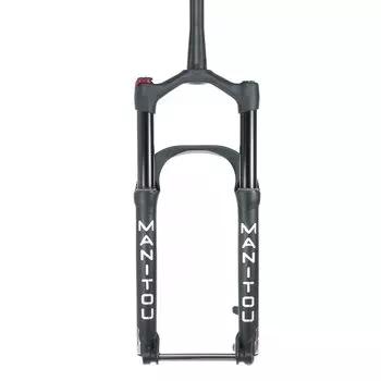Вилка велосипедная Manitou Mastodon Pro Std 26/27.5", 100 mm, амортизационная, черный матовый, 191-36890-A101