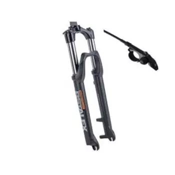 Вилка велосипедная RST ALEX RL, 26"х28,6, пружинно-масляная, удаленная блоковка на руле, 100 мм, черный, 1-0049