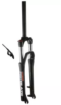 Вилка велосипедная RST BLAZE RL, 27.5"х28,6, пружинно-масляная, ход 100 мм, для дисковых тормозов, черный, 1-0204