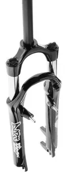 Вилка велосипедная RST Dirt Т, 26"х 28,6, пружинно-эластомерная, 130мм, V+D, черная, 1-0055