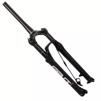 Вилка велосипедная RST F1 29 AIR TRL, 1-1/8, ход 100 мм, шток конический 260 мм, чёрная, F1 29 AIR TRL