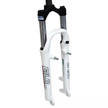 Вилка велосипедная RST GILA TNL, 29"х28,6 мм, пружинно-масляная, ход 100 мм, для дисковых тормозов, белый, 1-0426