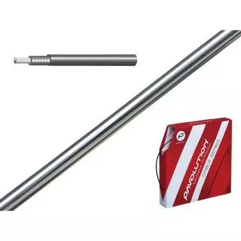 Рубашка троса тормоза ALHONGA, 5мм со смазкой, бухта 30м, в коробке, МЕТАЛЛИК SILVER, LSK100-2P