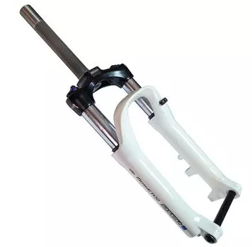 Вилка велосипедная SR SUNTOUR, шток 1-1/8" х 190 мм, резьба 40 мм, ось 15-100 мм, ход 70 мм, белый, MOBIE-A32-CGO