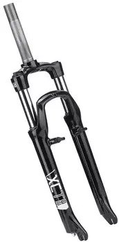 Вилка велосипедная Suntour 26", алюминий, резьбовая, амортизационная, черный, 1"1/8х171мм, 110153