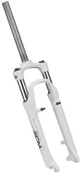 Вилка велосипедная Suntour SF13-XCM-P 26", 265мм, 1,1/8", V-Brake + Disc, белый, 110127, LU052815