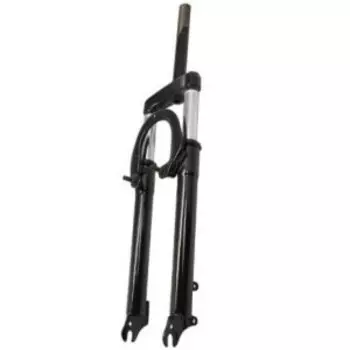 Вилка велосипедная TRIX 26"х1-1/8", сталь., пружинно-эластомерная, шток 260мм, ход 80мм, FR-TX-938SVD-L-26-BK(4)