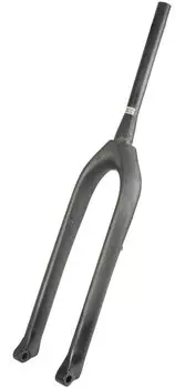 Вилка велосипедная VENTURA карбоновая, жесткая, шток 1 1/8-1,5" 300 мм., для колес 27.5-29х3", черная, 5-395040