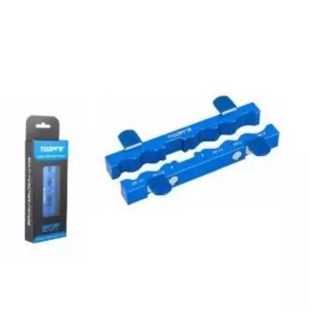 Вкладыши TOOPRE для тисков, для 4/5/9/10/12/14/20/25/28,6/30/36 мм, длина 157мм, алюминий, синий, TL-318