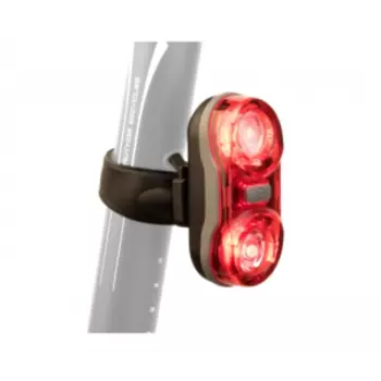 Фонарь велосипедный AUTHOR A-Duplex X7 20lm, задний, 2 диода, 0,5W, 2 функции, быстросъемный, красный, 8-12039165