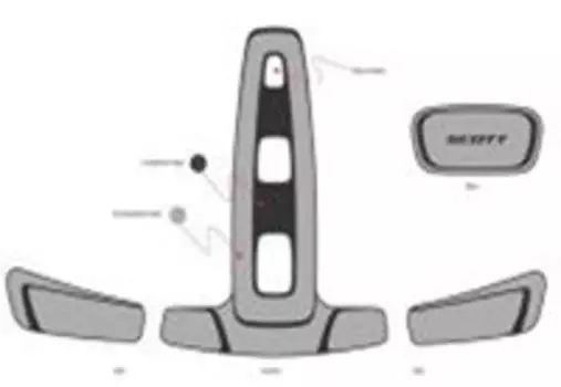 Вставка в шлем SCOTT Chomp black/one size, 235706