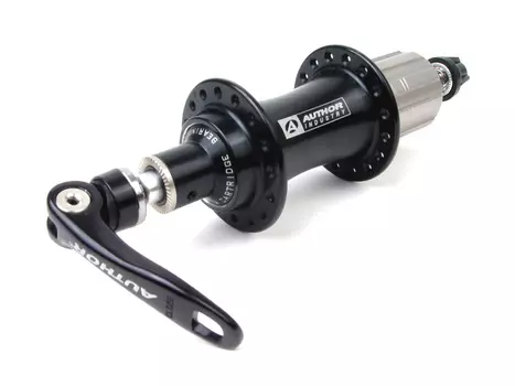 Втулка AUTHOR алюм. зад. ACO-H99-R/36отв. с эксц. картр. подш. 8/10ск. без упаковки, черная, 8-23420106-1