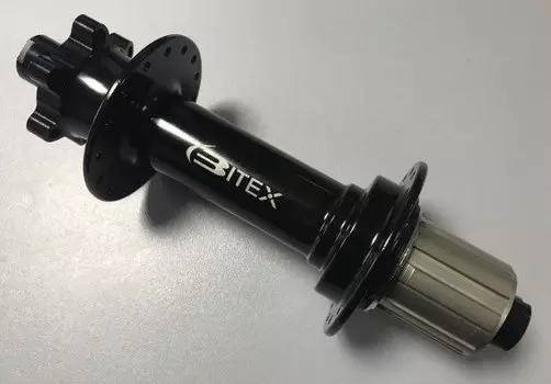 Втулка Bitex для фэтбайка со стальным барабаном Shimano, задняя, под ось 12x197 , диск. тормоз, FB-MTR12-36H-12-197_STHG
