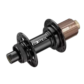 Втулка Bitex, для GRAVEL/MTB, задняя, эксцентриковый зажим M10x135, 32 спицы, CenterLock, BX108R32H-M10-135BK_ShST