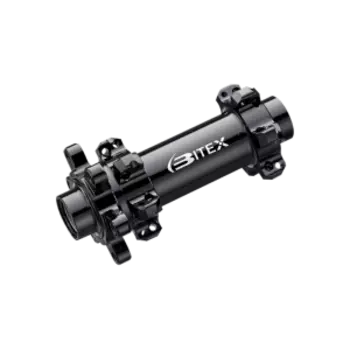 Втулка Bitex для GRAVEL, передняя, под эксцентрик, зажим M9, ширина 100 мм, 24 спицы, черная, BX306FG24H-M9-100BK