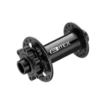 Втулка Bitex, для GRAVEL, передняя, под сквозную ось 15мм, ширина 110мм, 24 спицы, 6 болтов, BX201FG24H-15-100BK