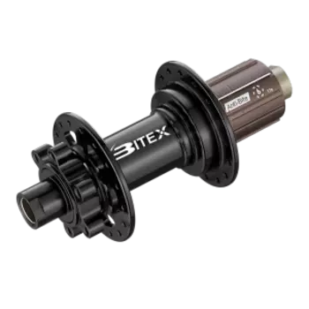 Втулка Bitex, для MTB BOOST, задняя, под сквозную ось 12 мм, 148 мм, 32 спицы, 6 болтов, BX211R32H-12-148STBK_ShMS