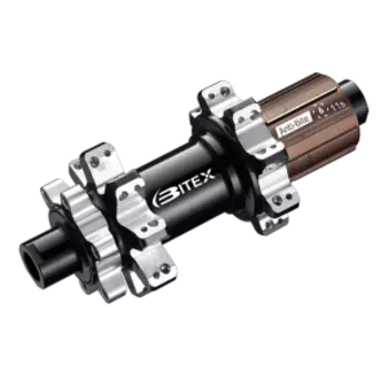 Втулка Bitex, для MTB BOOST, задняя, под сквозную ось 12x148мм, 28 прямых спиц, черный, BX402R28H-12-148STBK_ShST