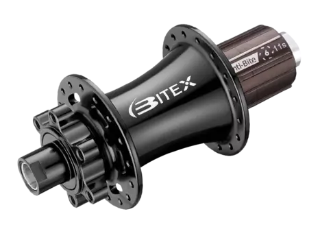 Втулка Bitex для MTB BOOST, задняя, под сквозную ось 12мм, ширина 148мм 28 спиц, черная, BX210R28H-12-148STBK_ShST