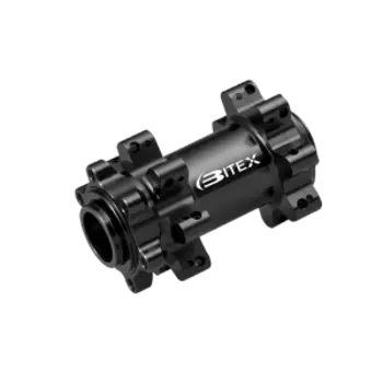 Втулка Bitex, для MTB, передняя, под эксцентриковый зажим M9, ширина 100мм, 32 спицы, 6 болтов, BX401F32H-M9-100BK