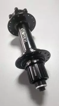 Втулка Bitex ширина 135 мм, для MTB, со стальным барабаном Shimano Micro Spline 12s, задняя, MTR12-32H-M10-135ST_STMS