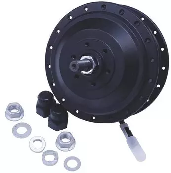 Втулка-мотор NANDUN, задняя, с эл.двигателем Lax, 27.5*36V/250W/7.8AH,36H, ось135мм, чёрный, XHNST01191027530250LX078