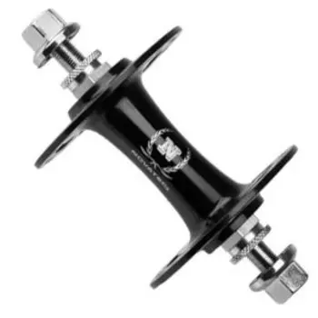 Втулка велосипедная NOVATEC, передняя, 32H, чёрная, с гайками, A165SBT