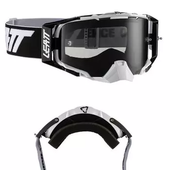 Маска велосипедная Leatt Velocity 6.5 Black/White Smoke, 8019100035