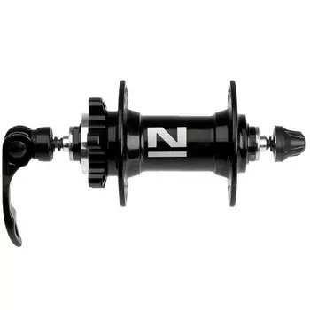 Втулка Novateс, 32 спицы, 2 картриджных подшипника, ось 100 мм, черный, D041SB32