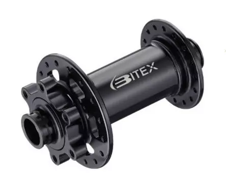 Втулка передняя Bitex BOOST для MTB, под сквозную ось 15 мм, ширина 110 мм, колпачки, BX211F28H-15-110RS