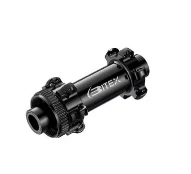 Втулка передняя Bitex для GRAVEL, под сквозную ось 12 мм, ширина 100 мм, дисковый тормоз CenterLock, BX312F28H-12-100BK