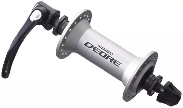 Втулка передняя SHIMANO DEORE HBM530 алюминиевая 32отв. с эксц. серебристая. без упаковки, 2-8812