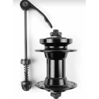 Втулка передняя Vinca Sport, 3/8"*14G*32H*100*108, на эксцентрике, 6 отверстий, на пром подшипниках, GB 10R QS black 32H