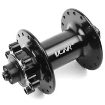 Втулка передняя Vinca Sport, алюминий, ID5.2*32H*14G*100*108, на пром подшипниках, черная, GB 94F SB black 32H