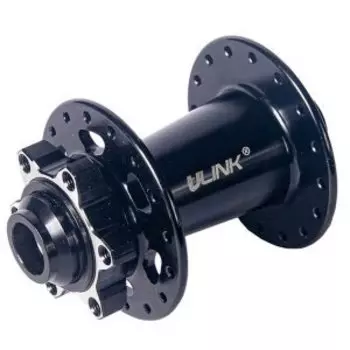 Втулка U-Link GL-B66F, передняя, 32 спицы, OLD 100 мм, THRU AXLE 15 mm, черный, GL-B66F-SB32