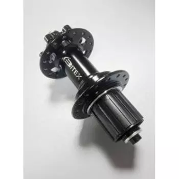 Втулка велосипедная Bitex, MTB, задняя, ширина 141 мм, под эксцентрик, черный, BX211R-M10-141BK_ShimST